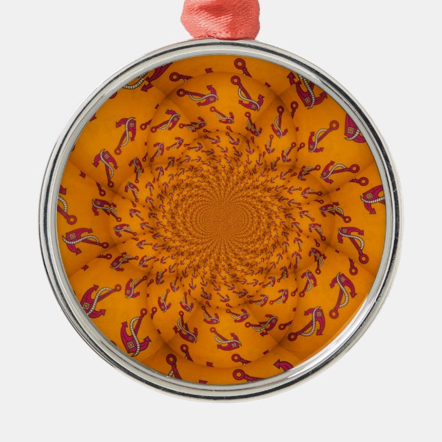 Ornement Métallique Ancre Kaleidoscope (Devant)