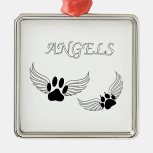 Ornement Métallique Angel Pet Animaux