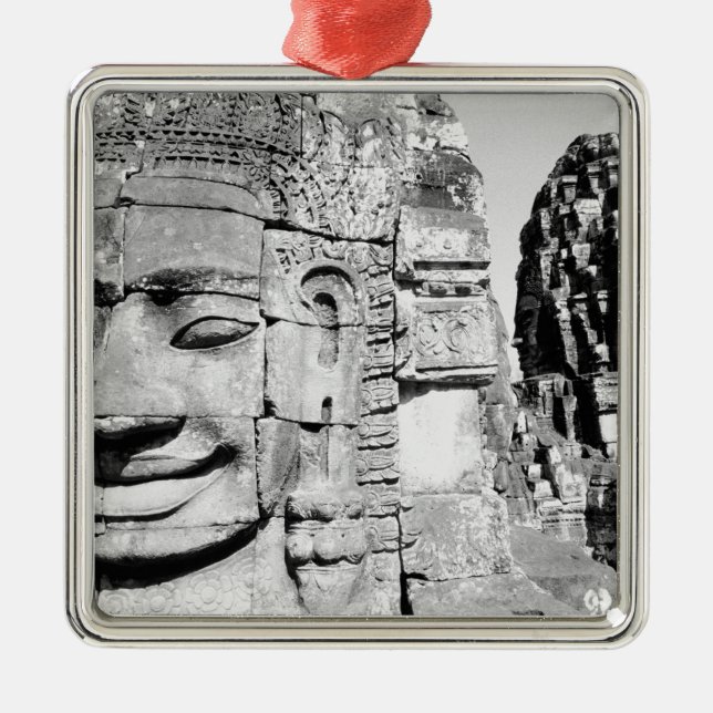 Ornement Métallique Angkor Cambodia, Tête Le Bayon (Devant)