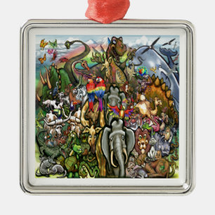 Ornement Métallique Animaux grands et petits