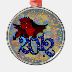 Ornement Métallique Année du dragon, 2012