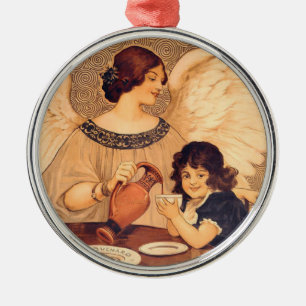 Ornement Métallique Antique française au chocolat