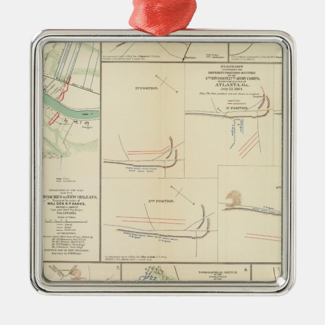 Ornement Métallique Approches vers la Nouvelle-Orléans (Devant)