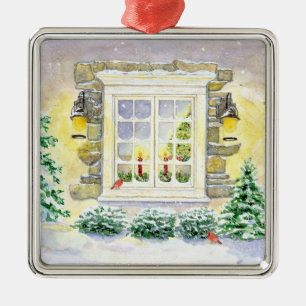 Ornement Métallique Arbre de Noël dans l'ornement de cardinaux de la