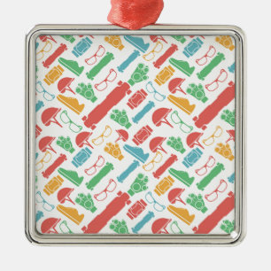 Ornement Métallique Arrière - plan de vecteur pour des accessoires