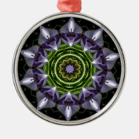 Art de kaléidoscope de mandala floral pourpre