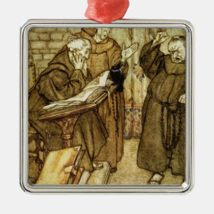 Ornement Métallique Arthur Rackham Illustration 'du choucas du Rhésus