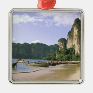 Ornement Métallique Asie, Thaïlande, Krabi. Plage de West Railay, long