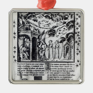 Ornement Métallique auteur recevant l'amour qui apporte des pensées