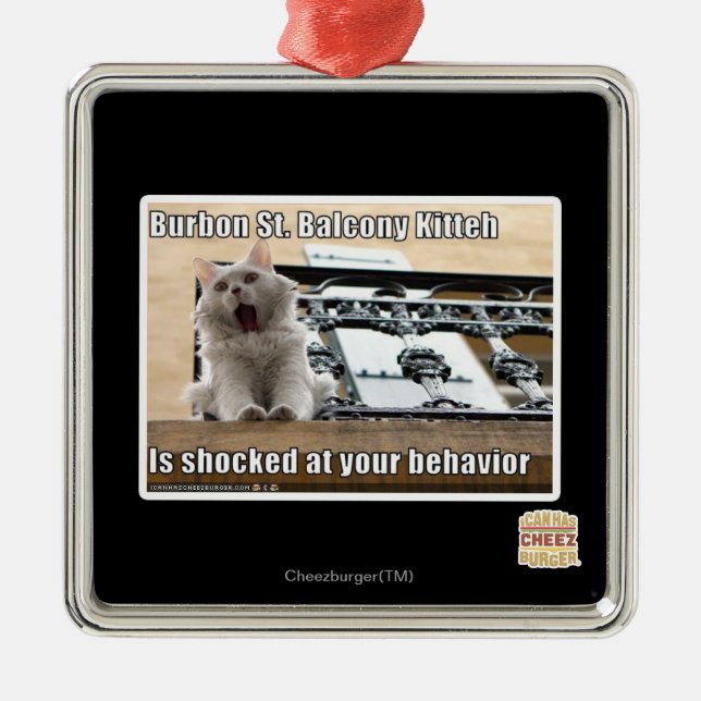 Ornement Métallique Balcon Kitteh de St de Burbon (Devant)