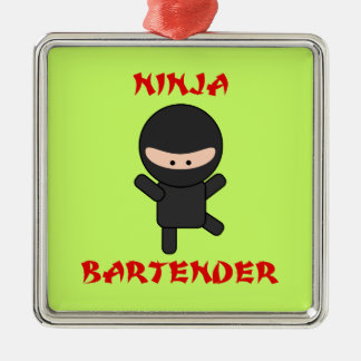 Ornement Métallique Barman de Ninja