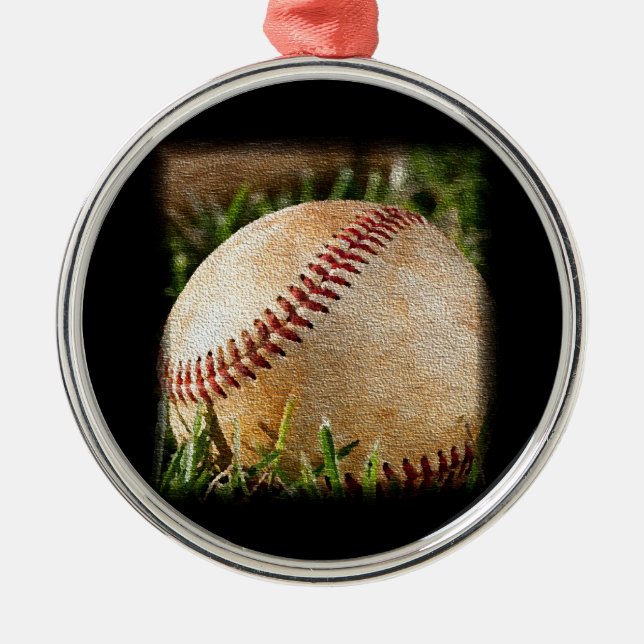 Ornement Métallique Baseball (Devant)