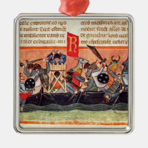 Ornement Métallique Bataille entre les Romains et le Gauls