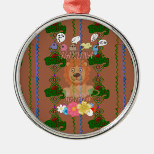 Ornement Métallique Bébé drôle Lion King Hakuna Matata dernière éditio