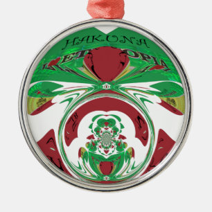 Ornement Métallique Belle Ethiopie Belle Hakuna Matata J'aime Hea