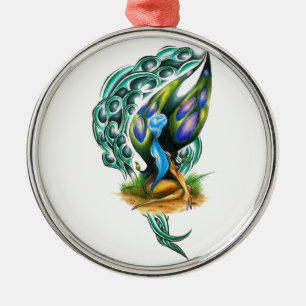 Ornement Métallique Belle Forêt Celtique Colorée Faery