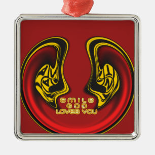 Ornement Métallique Bénédiction d'en haut : L'Amour de Dieu Salutation