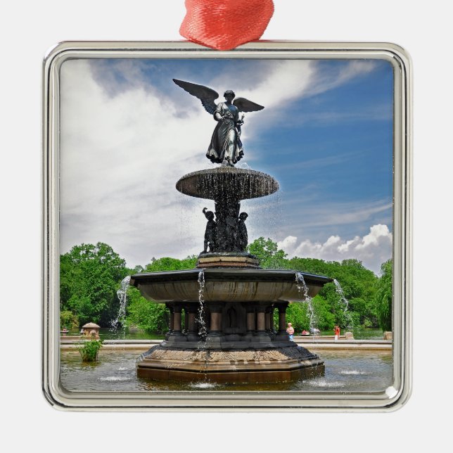 Ornement Métallique Bethesda "ange Central Park d'eaux", NYC (Devant)