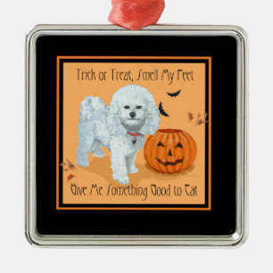 Ornement Métallique Bichon Frise Trick or Treat
