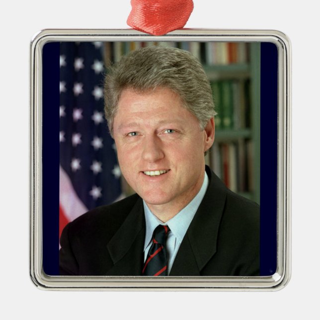 Ornement Métallique Bill Clinton (Devant)