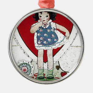 Ornement Métallique Birdie, une Valentine Vintage, m'a raconté