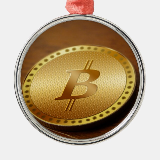 Ornement Métallique Bitcoin 2 (Devant)