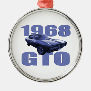 Ornement Métallique Bleu 1968 de Pontiac GTO