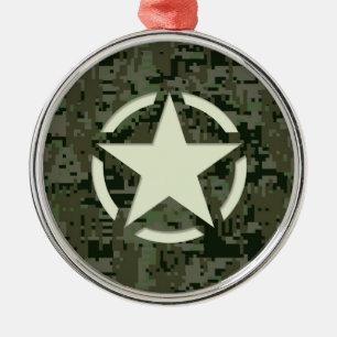 Ornement Métallique Bois numérique Star Stencil