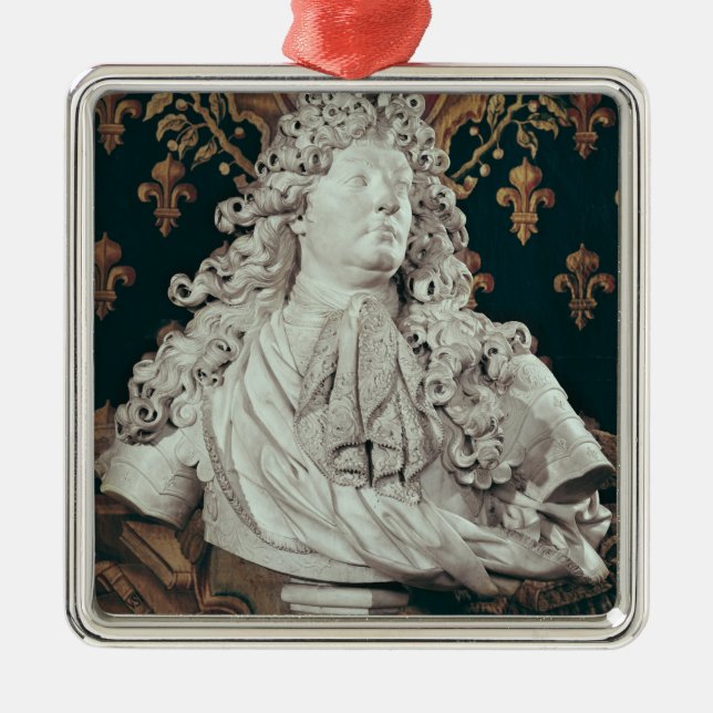 Ornement Métallique Buste de Louis XIV 1686 (Devant)