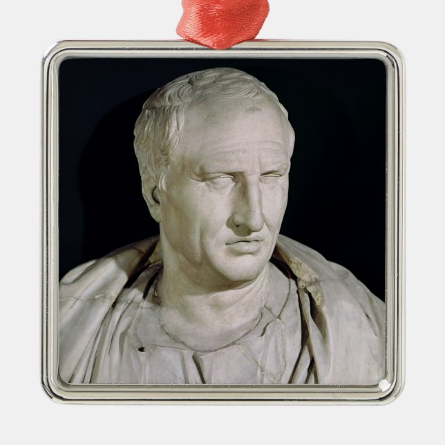 Ornement Métallique Buste de Marcus Tullius Cicero (Devant)