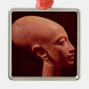 Ornement Métallique Buste de portrait d'une fille du Roi Akhenaten