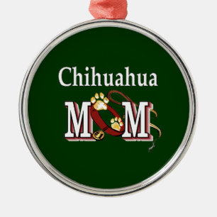 Ornement Métallique Cadeaux de maman de chien de chiwawa