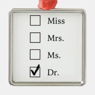Ornement Métallique Cadeaux de PhD pour des femmes