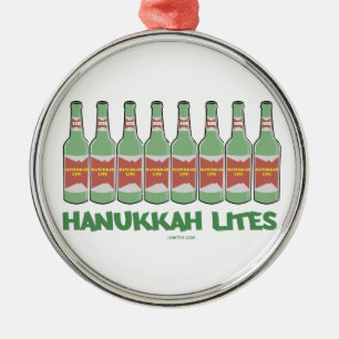 ORNEMENT MÉTALLIQUE CADEAUX DRÔLES DE CHANUKAH HANOUKKA LITES