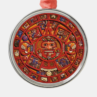 Ornement Métallique Calendrier maya
