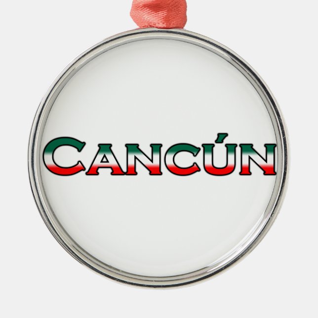 Ornement Métallique Cancun (logo des textes) (Devant)