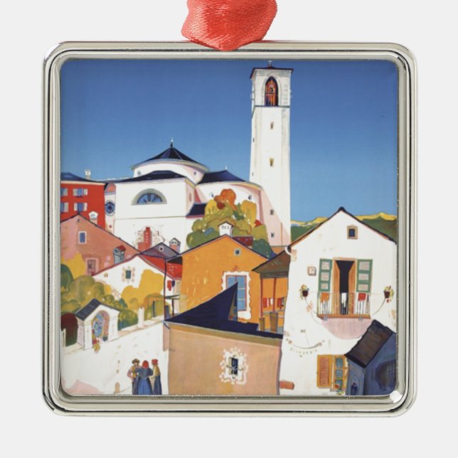 Ornement Métallique Canton de Tessin vintage Suisse (Devant)