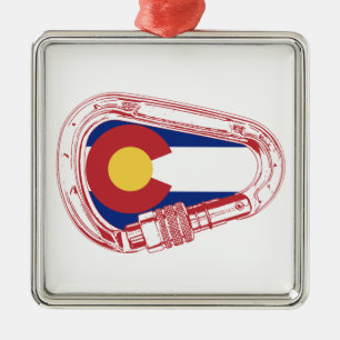 Ornement Métallique Carabiner Escalade du Colorado