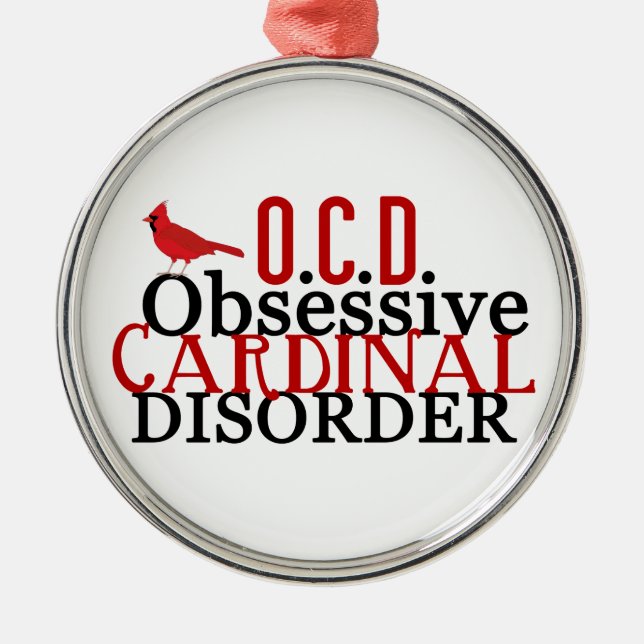 Ornement Métallique Cardinal mignon (Devant)