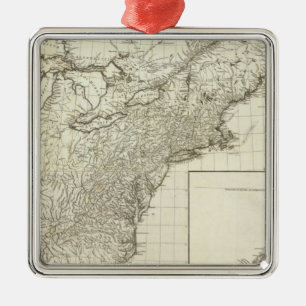 Ornement Métallique Carte composée du Canada