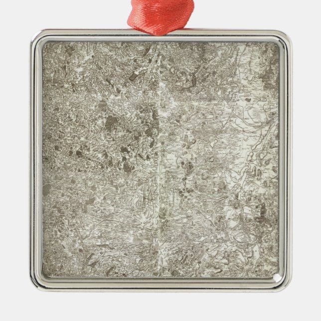 Ornement Métallique Carte composite de France 9 (Devant)