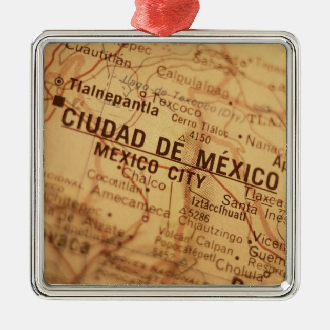 Ornement Métallique Carte de cru de MEXICO (Devant)