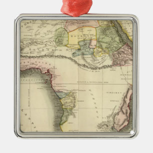 Ornement Métallique Carte de l'Afrique