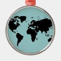 carte graphique noire du monde