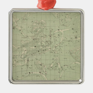 Ornement Métallique Carte Star