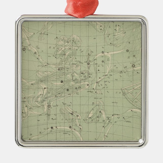 Ornement Métallique Carte Star (Devant)
