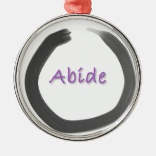Ornement Métallique Cercle Enso Bouddhiste Abide Zen
