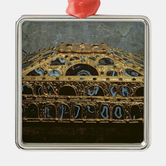 Ornement Métallique Cercueil d'agate (Devant)