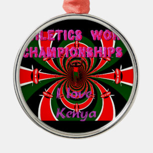 Ornement Métallique Championnats du monde d'athlétisme du Kenya : Drap