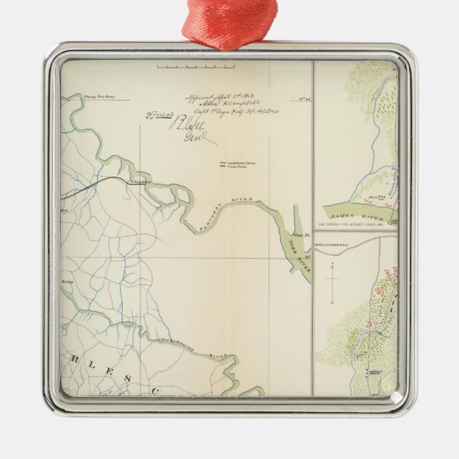 Ornement Métallique Champs de bataille Richmond, Va (Devant)